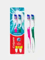 Зубная щетка Colgate White Plus отбеливающая, 1+1
