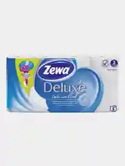 Туалетная бумага Zewa Deluxe Белая, 3 слоя, 8 рулонов