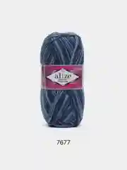 Голубой пряжа носочная Alize Superwash Comfort Socks, 75% шерсть 25% полиамид, 100 г, 420 м