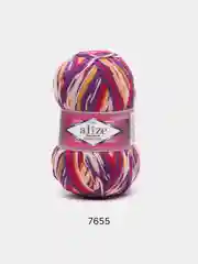 Конфетный пряжа носочная Alize Superwash Comfort Socks, 75% шерсть 25% полиамид, 100 г, 420 м