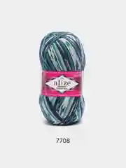 Лазурный пряжа носочная Alize Superwash Comfort Socks, 75% шерсть 25% полиамид, 100 г, 420 м