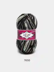 Серебряный пряжа носочная Alize Superwash Comfort Socks, 75% шерсть 25% полиамид, 100 г, 420 м