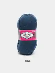 Синий меланж пряжа носочная Alize Superwash Comfort Socks, 75% шерсть 25% полиамид, 100 г, 420 м