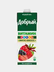 Напиток сокосодержащий Добрый Ягодный микс обогащенный витаминами, 950 мл