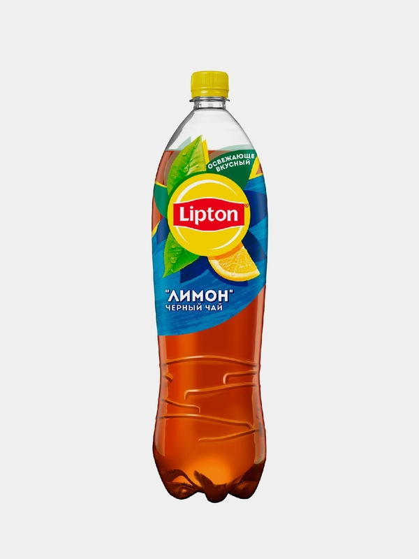 Холодный чай Lipton, черный, Лимон, 1.5л