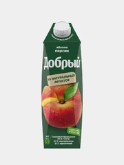 Напиток сокосодержащий Добрый, яблоко-персик, 1л