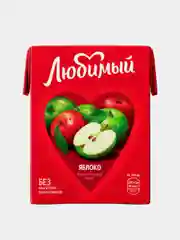 Напиток сокосодержащий Любимый Яблоко, 200мл