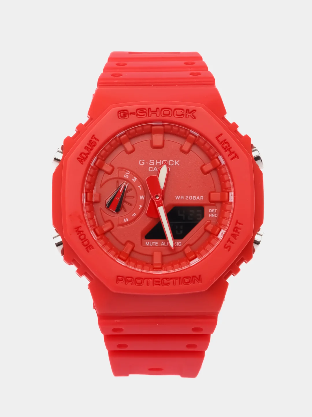 Алый наручные военные часы G-Shock, электронные, мужские