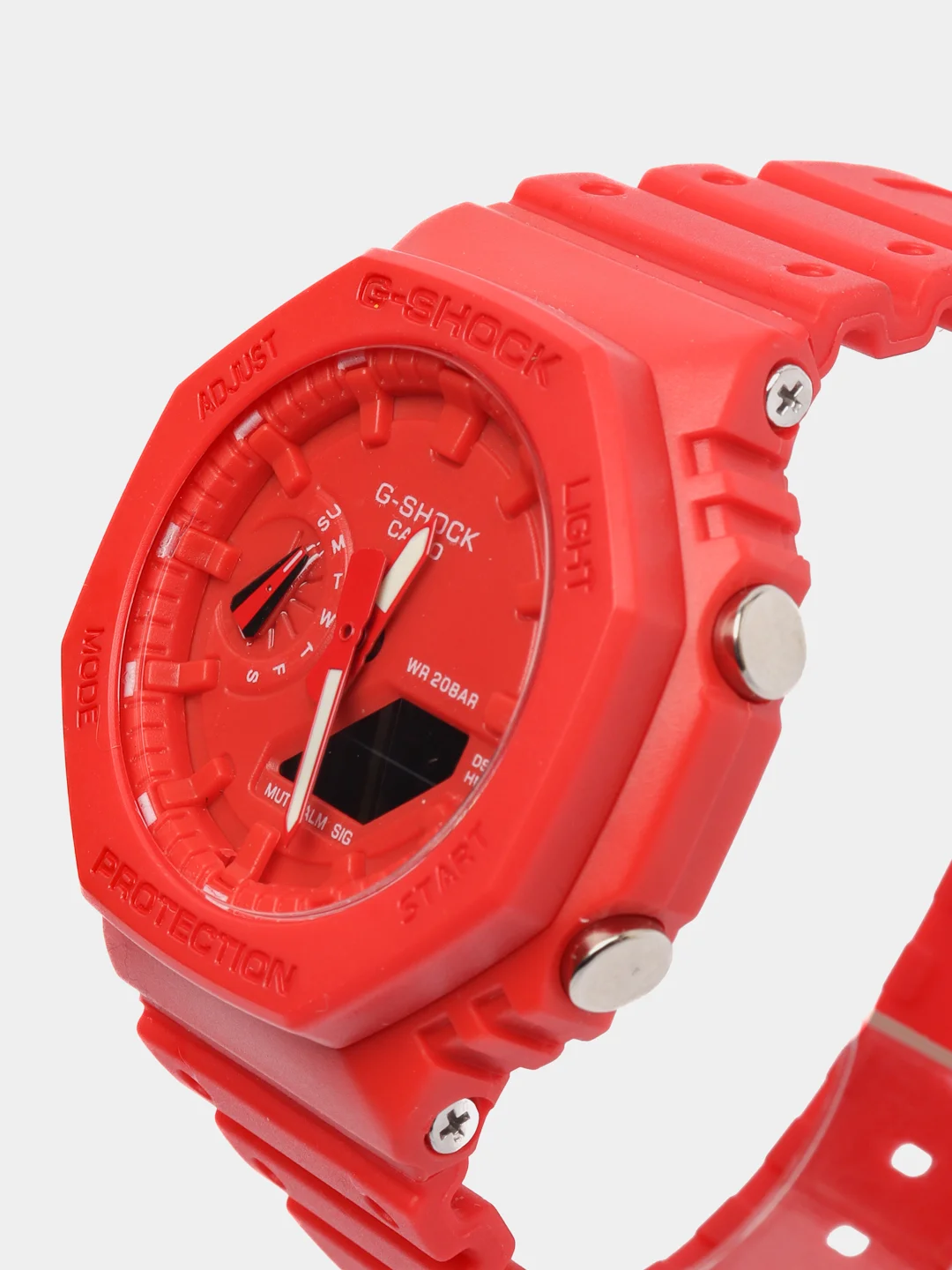 Алый наручные военные часы G-Shock, электронные, мужские
