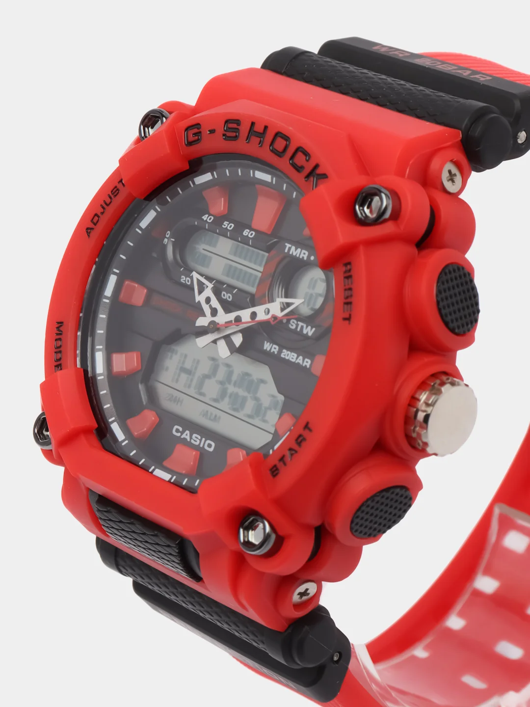 Красный наручные военные электронные мужские часы Casio G-Shock
