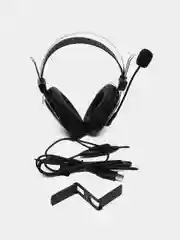 Наушники с микрофоном A4Tech HU-50 черный 2м накладные USB