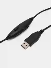 Наушники с микрофоном A4Tech HU-50 черный 2м накладные USB