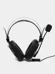 Наушники с микрофоном A4Tech HU-50 черный 2м накладные USB