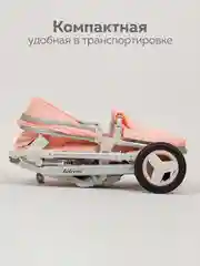Розовый коляска для новорожденных 3 в 1 трансформер с автолюлькой