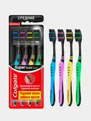 Зубная щетка Colgate Superflexi, 3 + 1, средней жесткости