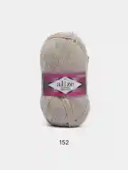 Бежевый меланж пряжа носочная Alize Superwash Comfort Socks, 75% шерсть 25% полиамид, 100 г, 420 м