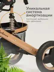 Черный коляска для новорожденных 3 в 1 трансформер с автолюлькой