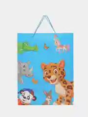 Вишнёвый пакет "веселые зверята" 31*40*12см RQ-823-L