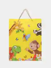 Желтый пакет "веселые зверята" 31*40*12см RQ-823-L