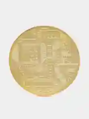 Золотой сувенирная монета Биткоин
