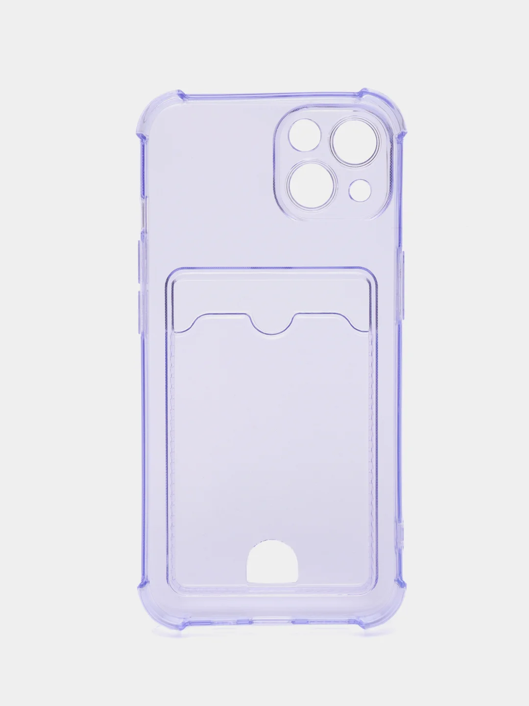 Сиреневый чехол для iPhone 11, 12, 13, 14, силиконовый для смартфона, с картхолдер, карман для карты