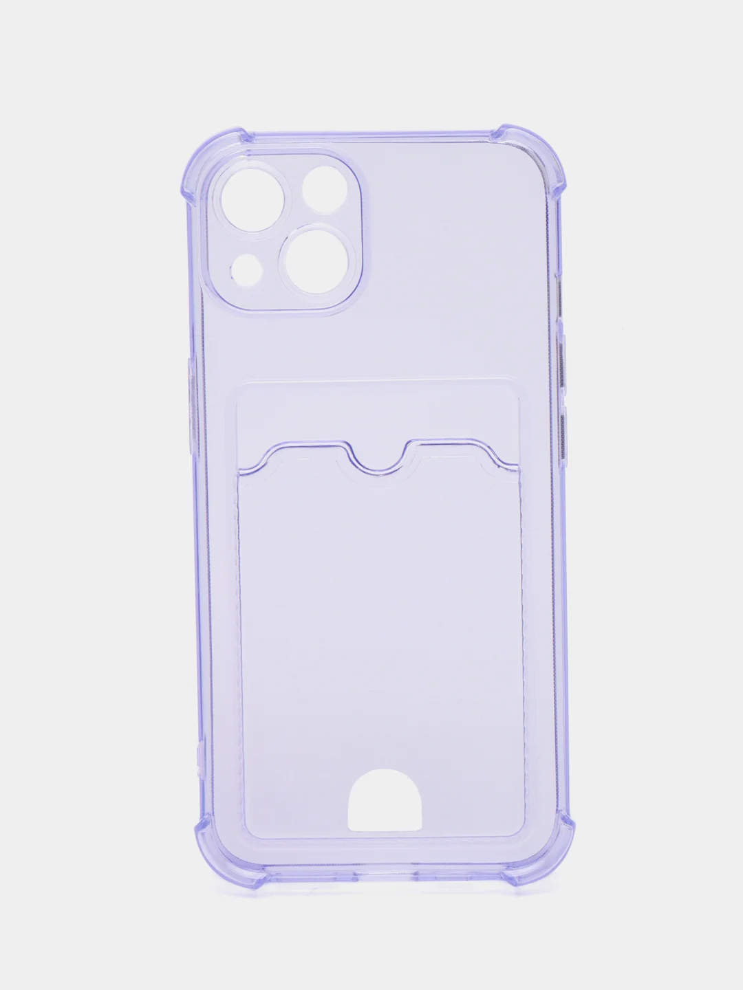 Сиреневый чехол для iPhone 11, 12, 13, 14, силиконовый для смартфона, с картхолдер, карман для карты