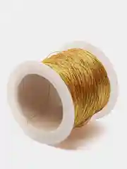 Желтый нить люрекс металлизированная