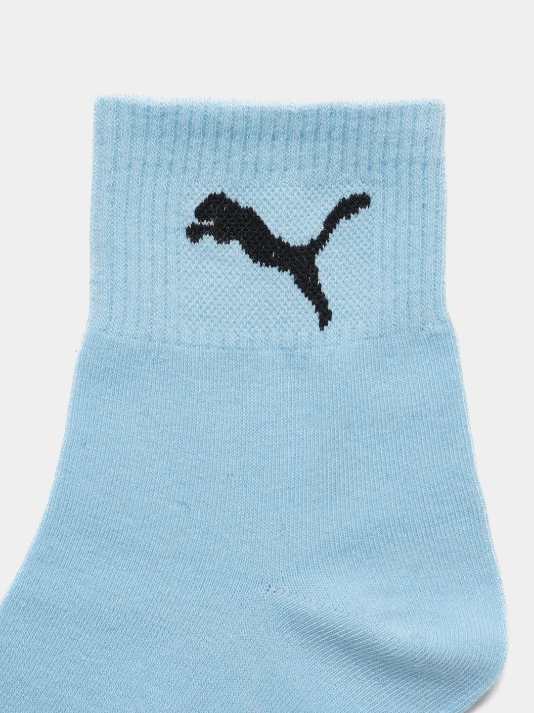 Носки женские спортивные с вышитым принтом Пума (Puma) средней длины хлопок, 5 пар