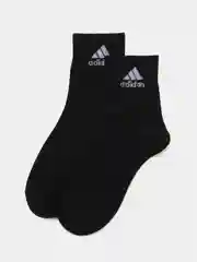 Носки женские спортивные с вышитым принтом Адидас (Adidas) средней длины хлопок, 5 пар