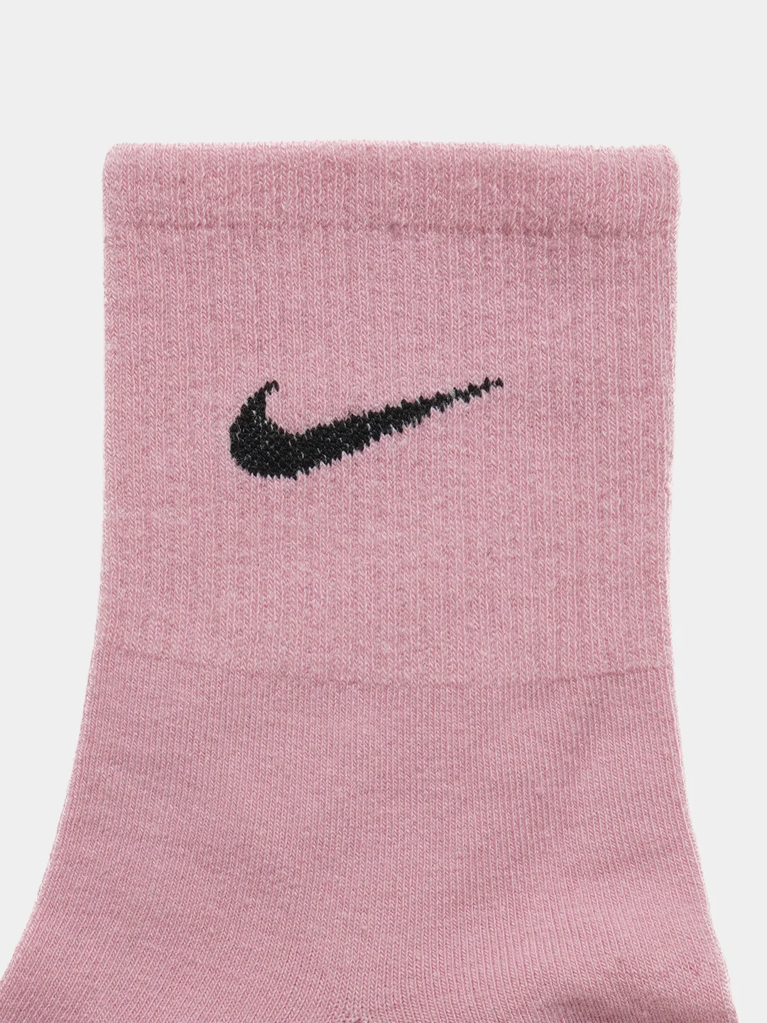 Носки женские спортивные с вышитым принтом  Найк (Nike) средней длины хлопок, набор 5 пар