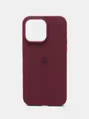 Бордовый чехол для iPhone 12, 13, 14 MINI PRO MAX PLUS силиконовый с логотипом, для смартфона Apple
