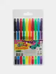 Разноцветный ручка шариковая deVENTE "CLASSIC+NEON", 10цветов, 0,7мм