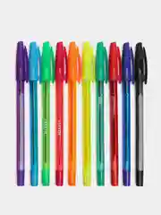 Разноцветный ручка шариковая deVENTE "CLASSIC+NEON", 10цветов, 0,7мм