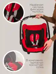 Черный коляска для новорожденных 3 в 1 трансформер, большие колеса