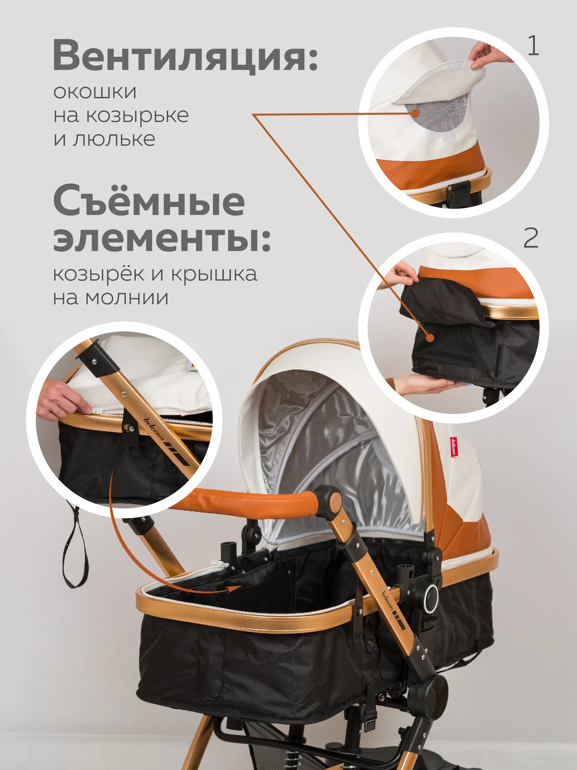 Терракотовый коляска для новорожденных 3 в 1 трансформер, большие колеса