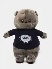 Темно-синий мягкая игрушка "Кот Басик", 40 см