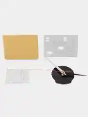 Хром часы настенные интерьерные (декоративные)3D часы, диаметр 40 см