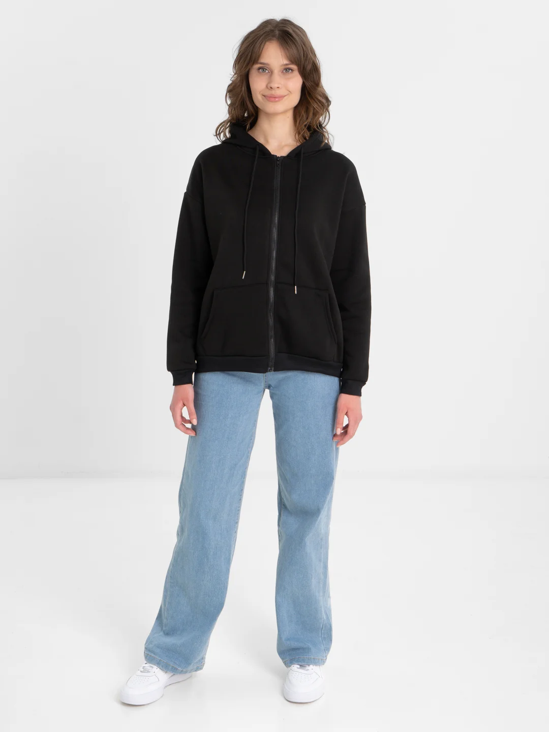 TrendD / Худи женское черное Unisex