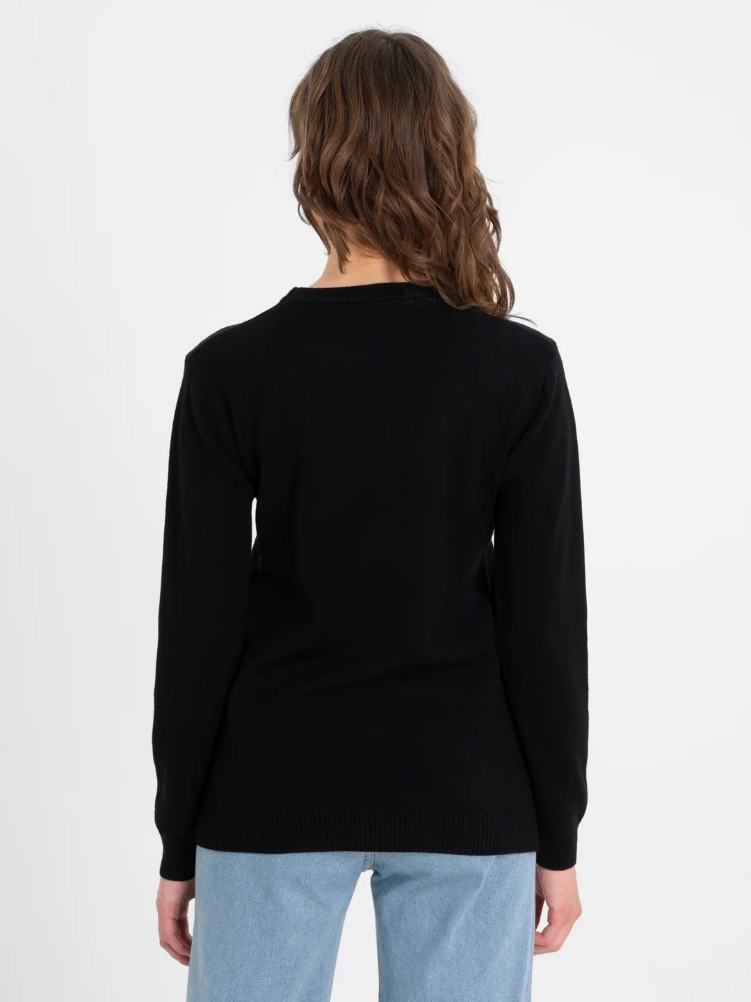 TrendD / Джемпер черный женский Unisex