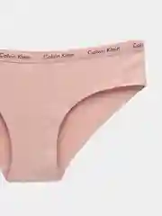 Светло-коричневый трусы слипы женские бесшовные с надписью "Calvin Clein", хлопок.  Много расцветок!