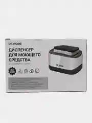Белый de.home Диспенсер для моющего средства с губкой, дозатор для жидкого мыла, 300 мл