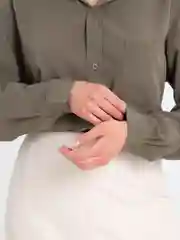 TrendD / Рубашка базовая коричневая Unisex прямая c длинным рукавом