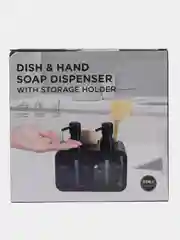 Черный de.home диспенсер двойной для кухни, 2 х 350 мл