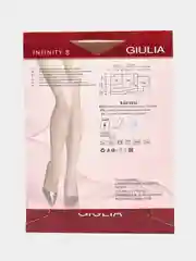 Бежевый колготки женские Giulia INFINITY 8 MAXI больших размеров
