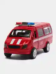 Красный металлическая машинка ГАЗель ГАЗ-3221