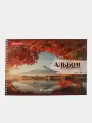 Альбом для рисования, А4, 40 листов, гребень, обложка картон, BRAUBERG