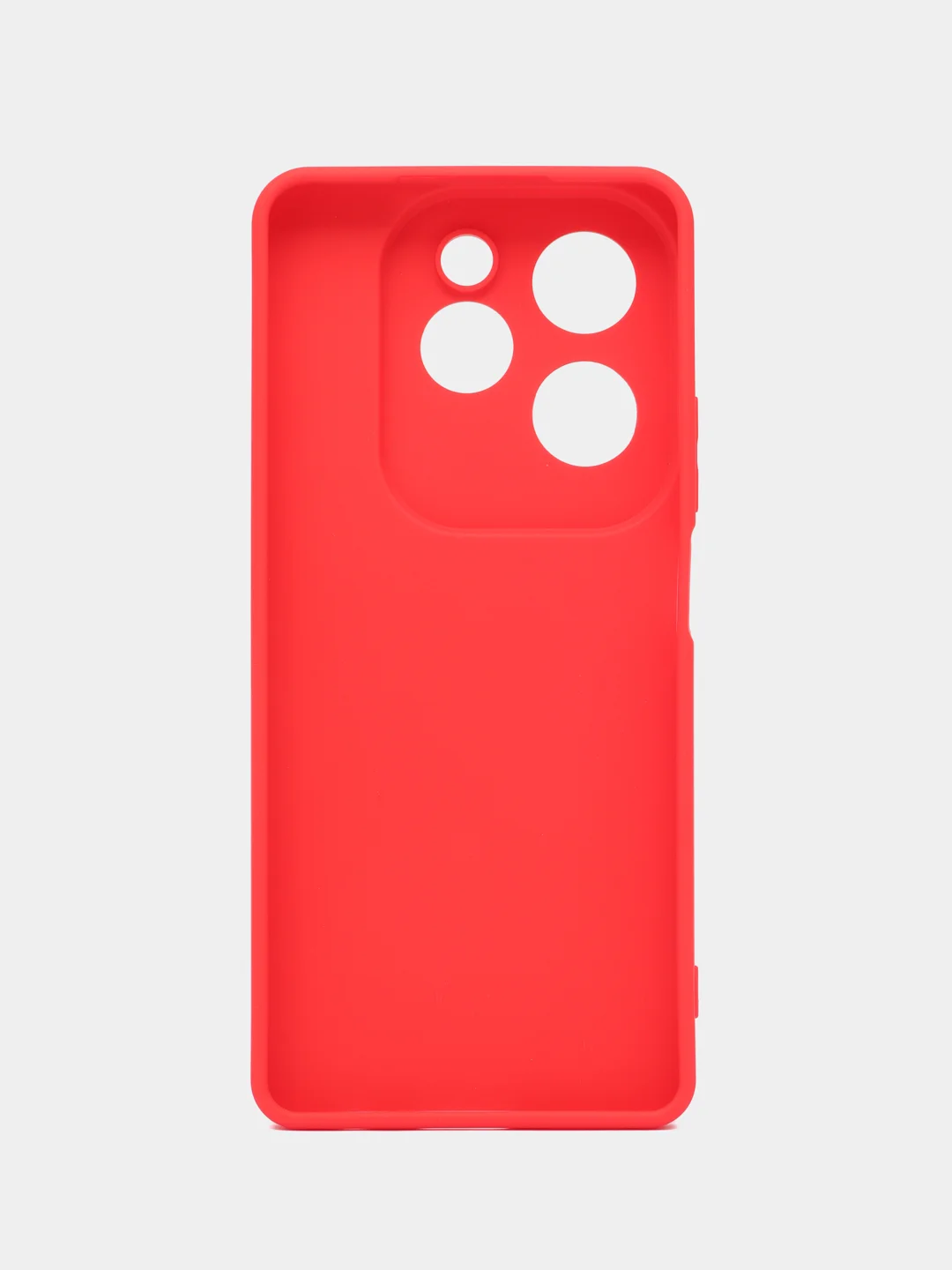 Красный силиконовый чехол Infinix Hot 40 (Инфиникс Хот 40) с защитой камер
