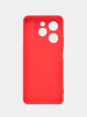 Красный силиконовый чехол Infinix Hot 40 (Инфиникс Хот 40) с защитой камер