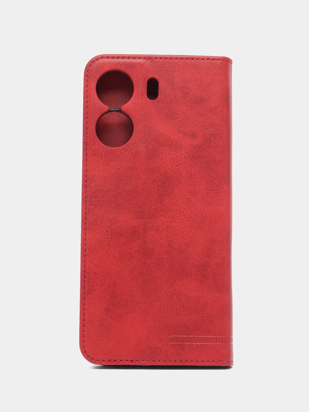 Коричневый чехол-книжка GQ для Xiaomi Redmi 13C (Сяоми Редми 13С) из искусственной кожи