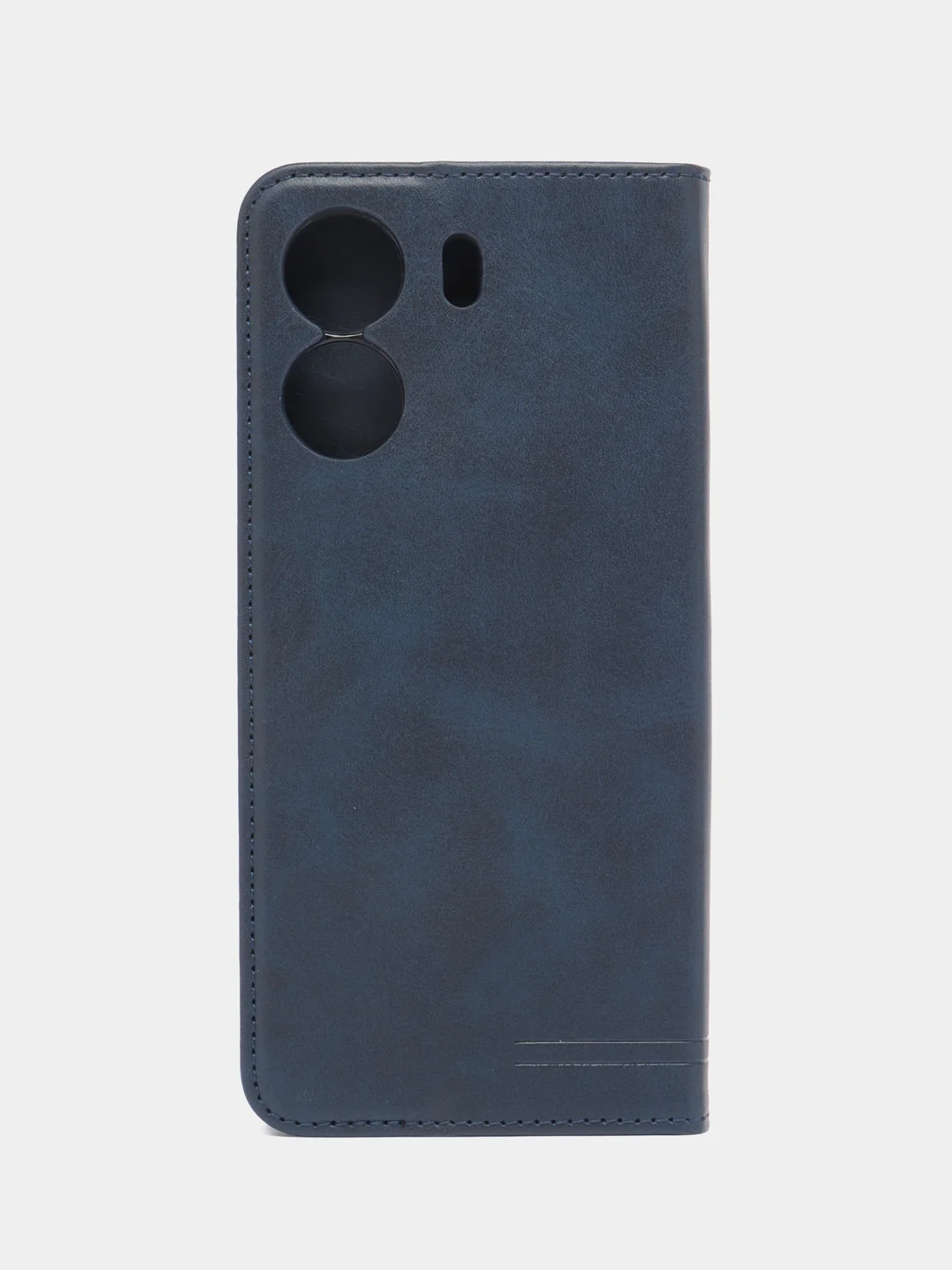 Синий чехол-книжка GQ для Xiaomi Redmi 13C (Сяоми Редми 13С) из искусственной кожи